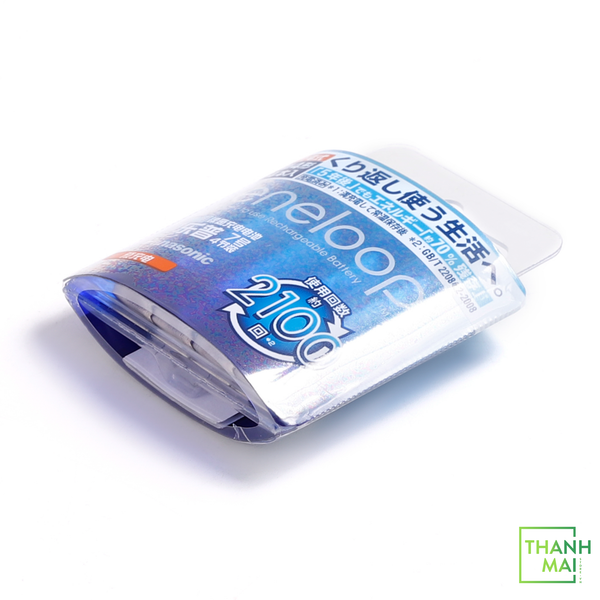 Pin Sạc Panasonic Eneloop AAA 750mAh 1.2v ( White, Vỉ 4 viên ) BK-4MCCA/4W | Made In Japan Hàng Nội Địa Nhật Bản