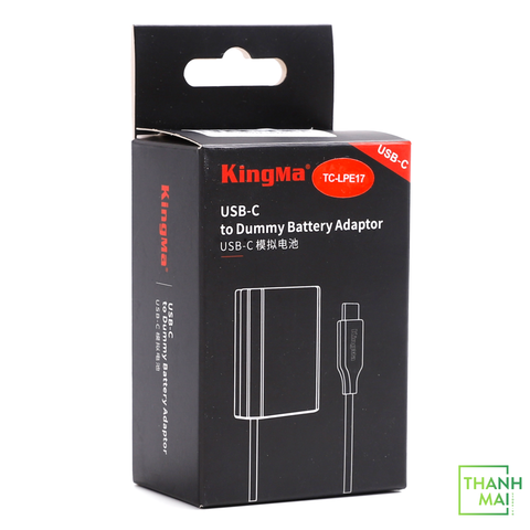 Pin ảo Dummy Kingma LP-E17 Type C | Chính hãng, New
