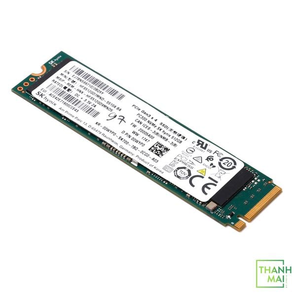 Ổ cứng SSD SK Hynix SSD 512GB M.2 2280 PCIe Gen3 x4 PC601