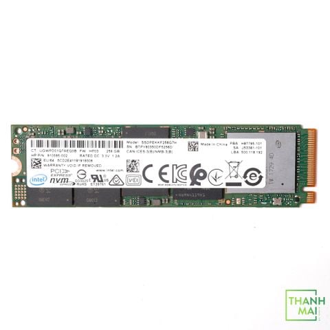 Ổ cứng SSD INTEL 256GB M.2 PCIe Gen 3 x4 NVMe 2280 | SSDPEKKF256G7H