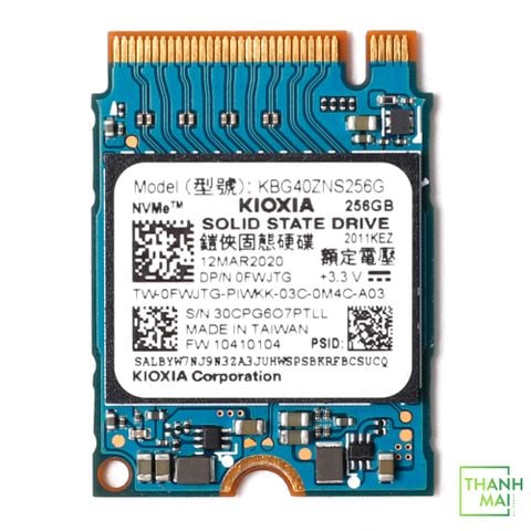 Ổ Cứng SSD KIOXIA (TOSHIBA) BG4 256GB M2 2230 PCIe NVMe Gen 3×4 KBG40ZNS256G