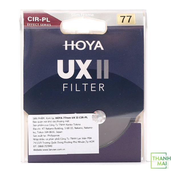 Filter Hoya UX II CPL