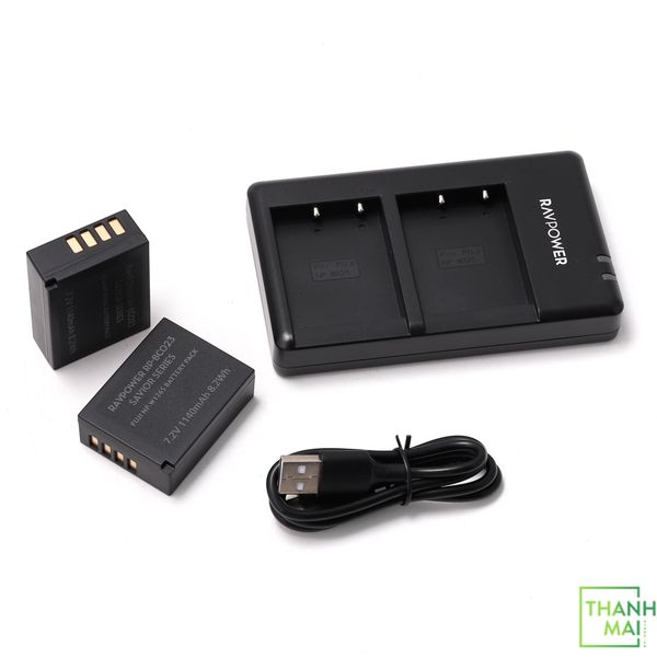 Bộ Sạc Đôi Kèm 2 Pin Ravpower RP-BC023 For Fujifilm NP-W126S