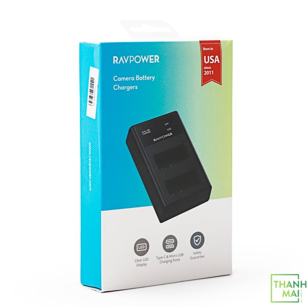 Sạc Đôi RAVPOWER RP-PC1052 For Sony NP-FW50