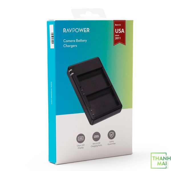 Sạc Đôi RAVPOWER RP-PC1054 For Nikon EN-EL15 | Chính Hãng