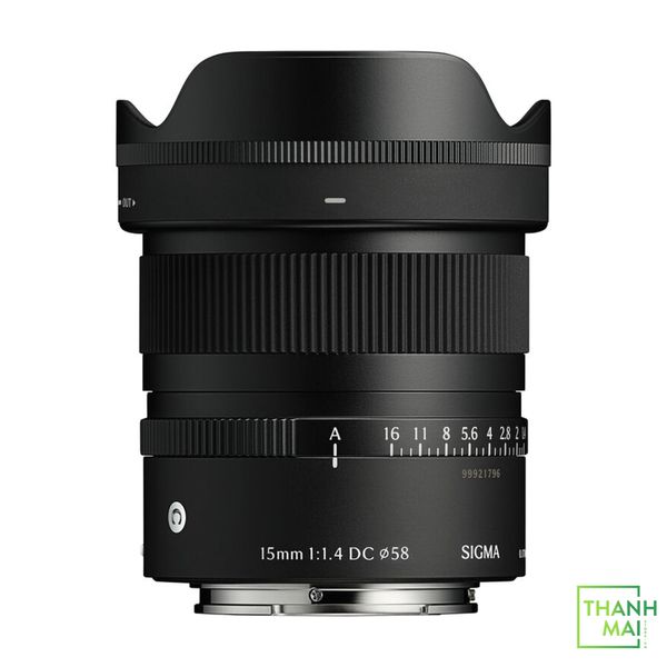 Ống Kính Sigma 15mm F/1.4 DC | Contemporary For E-Mount | Chính Hãng