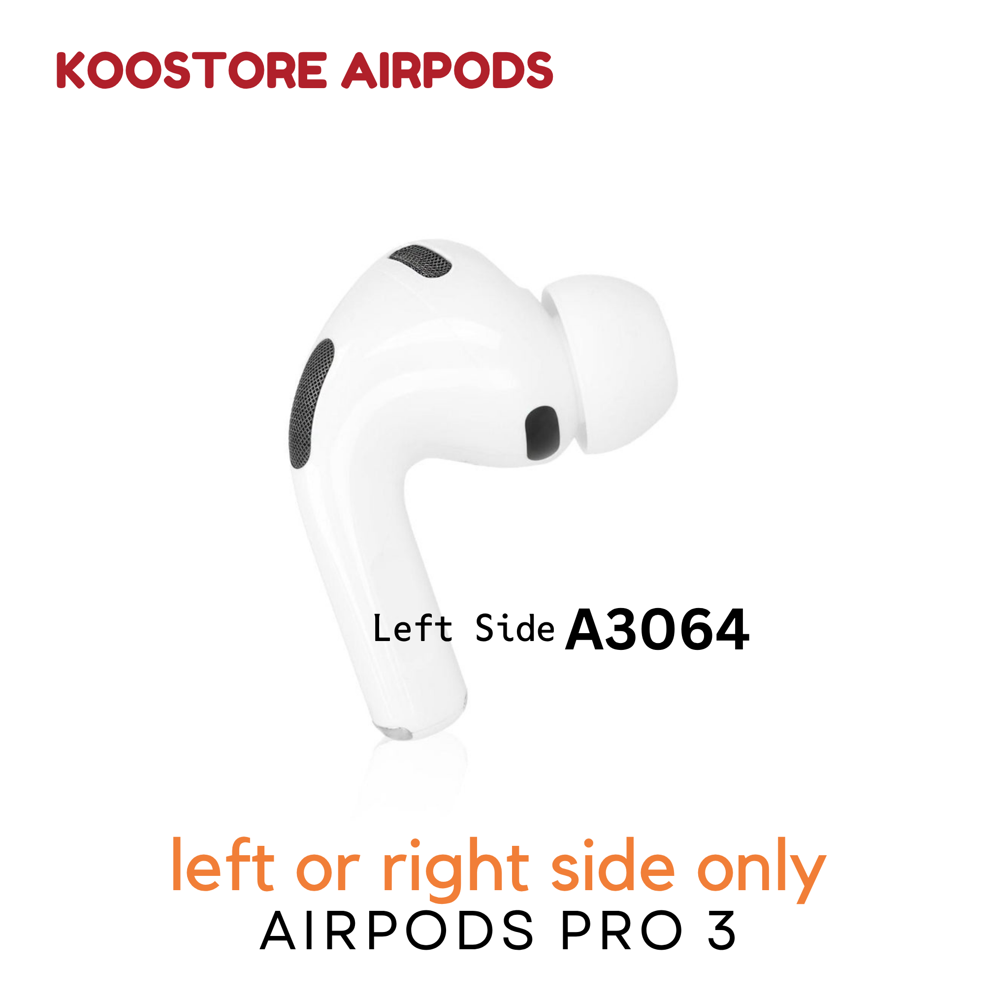  Tai Trái Apple AirPods Pro 3 Chính Hãng 