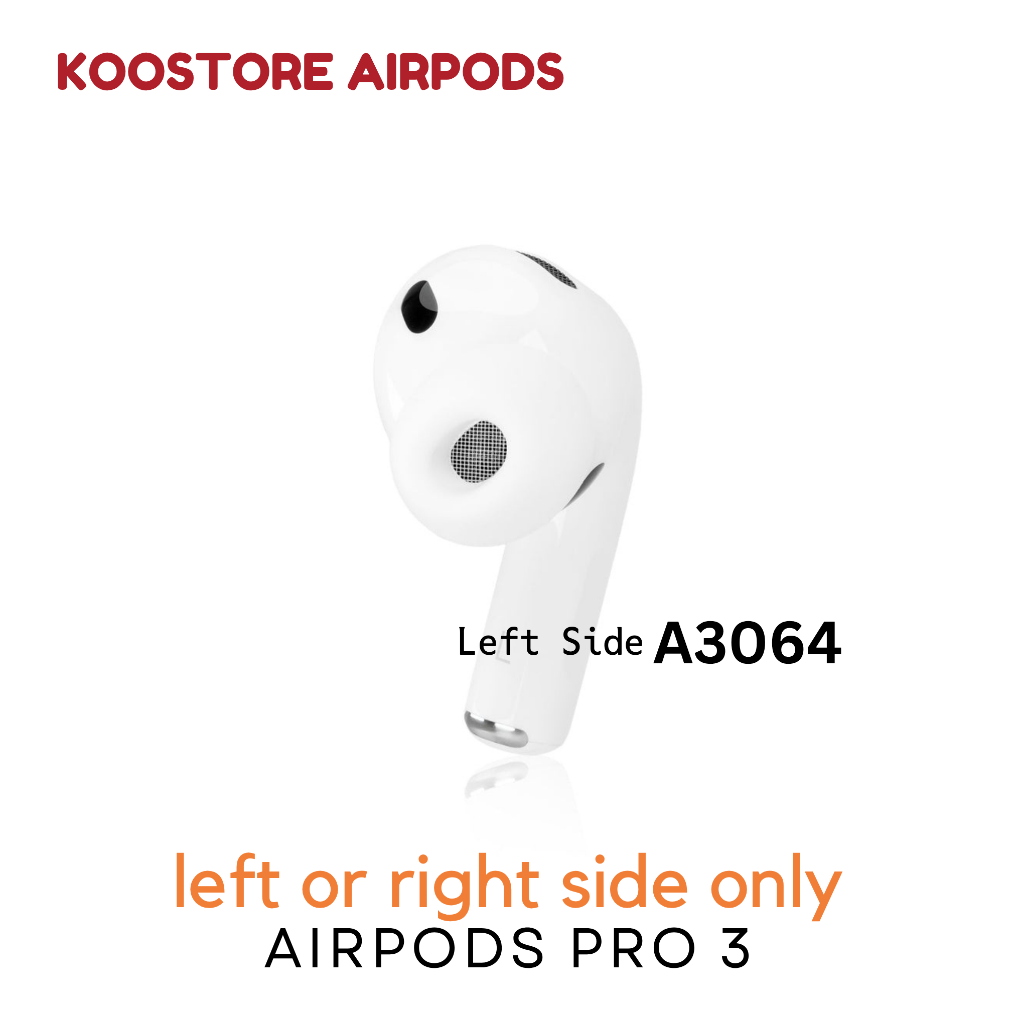  Tai Trái Apple AirPods Pro 3 Chính Hãng 
