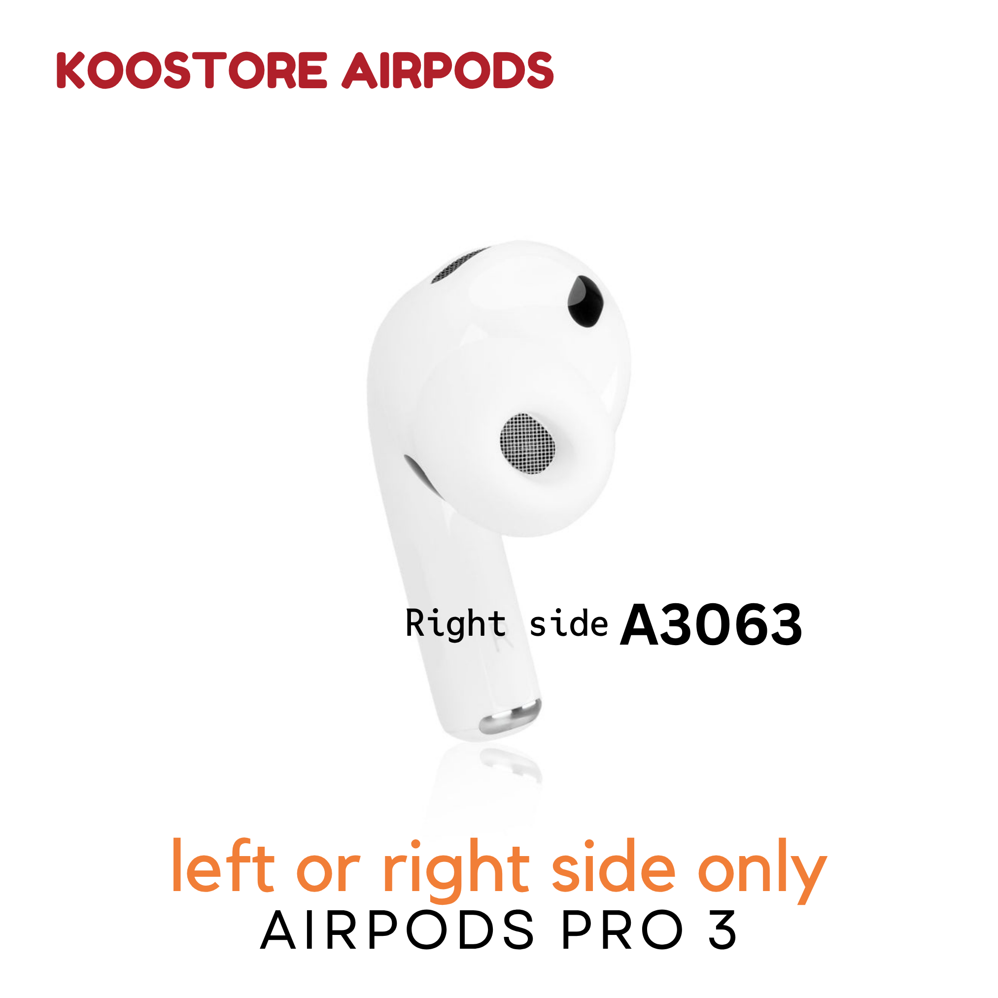  Tai Phải Apple AirPods Pro 3 Chính Hãng 