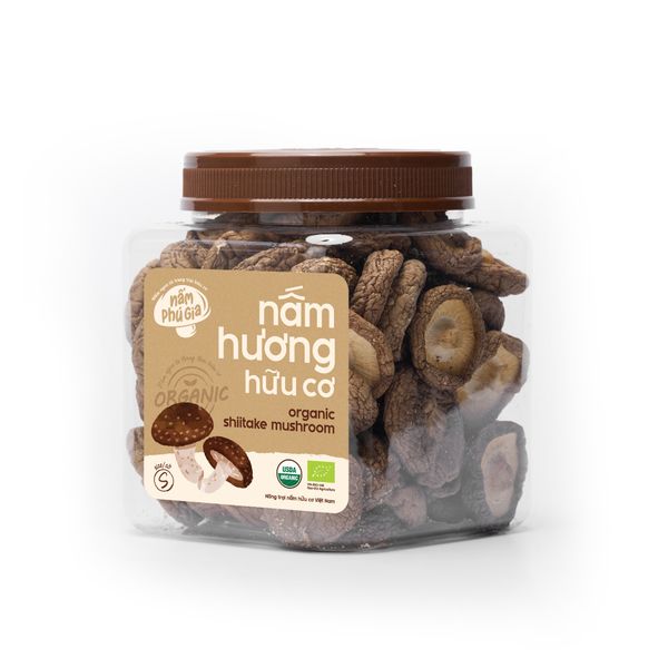  Nấm Hương | Hữu Cơ | cỡ M | Hộp 150g 