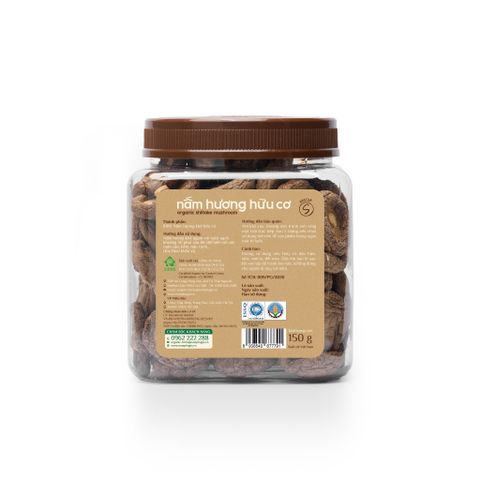  Nấm Hương | Hữu Cơ | cỡ M | Hộp 150g 