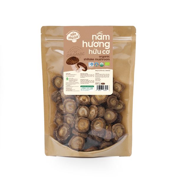  Nấm Hương hữu cơ | size S | gói 70g 100g 