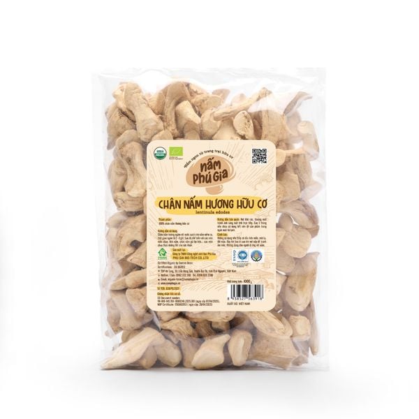  CHÂN NẤM HƯƠNG HỮU CƠ GÓI 500G /1000G 