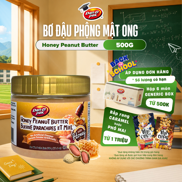  Bơ Đậu Phộng Mịn Mật Ong 500G 