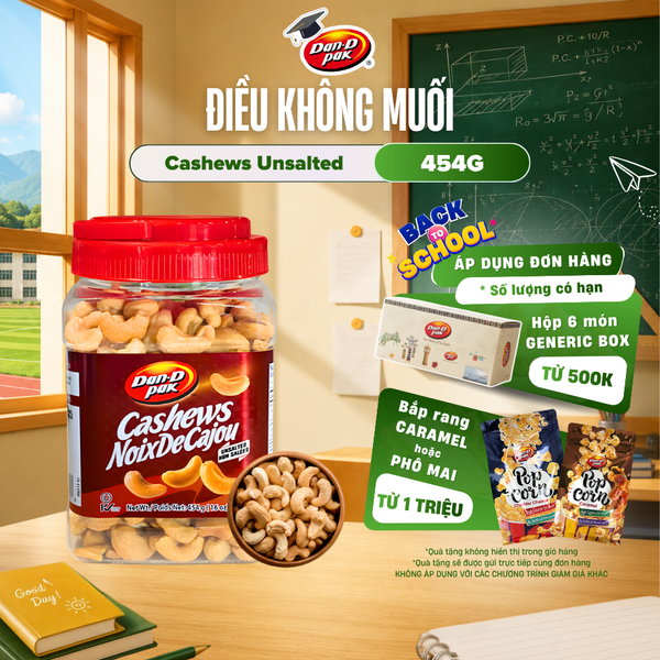  Hạt Điều Không Muối 454G 
