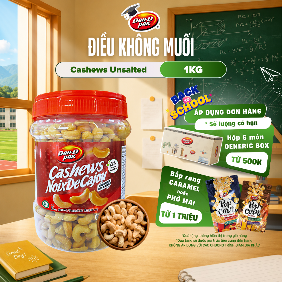 Hạt Điều Không Muối 1KG