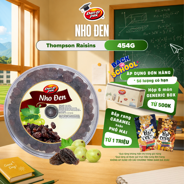  Nho đen tự nhiên nhập khẩu 454g Dan D Pak 