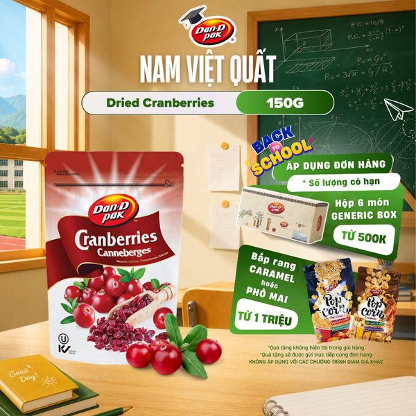  Nam việt quất tự nhiên nhập khẩu 150g Dan D Pak 