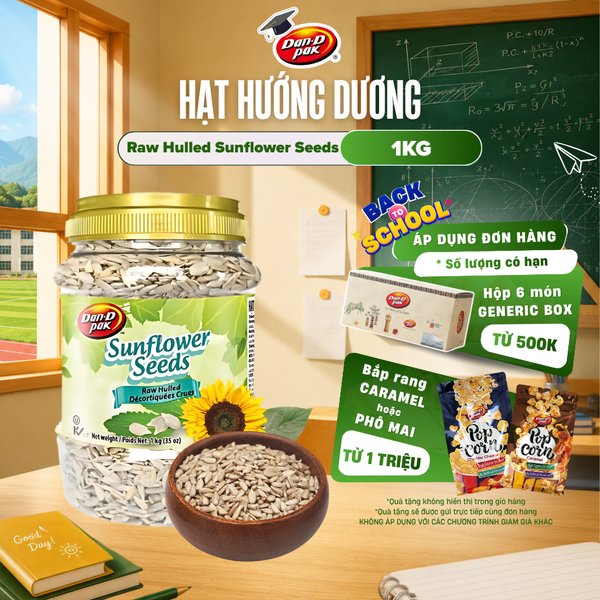  Hạt hướng dương tự nhiên 1kg Dan D Pak 