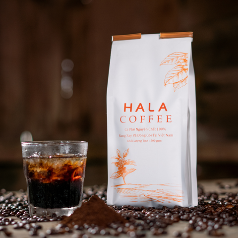  Cà Phê Rang Xay - Phin Truyền Thống HALA - Dạng Bột (Túi 250 g) 