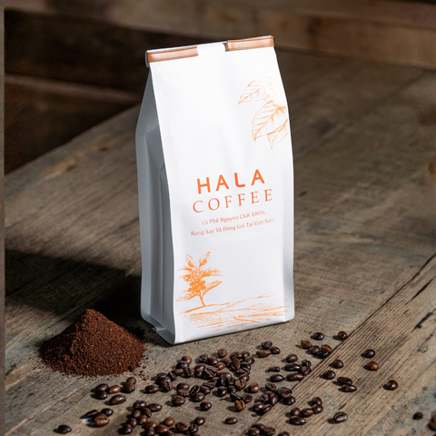  Cà Phê Rang Xay - Cold Brew HALA - Dạng Bột (Túi 1 kg) 
