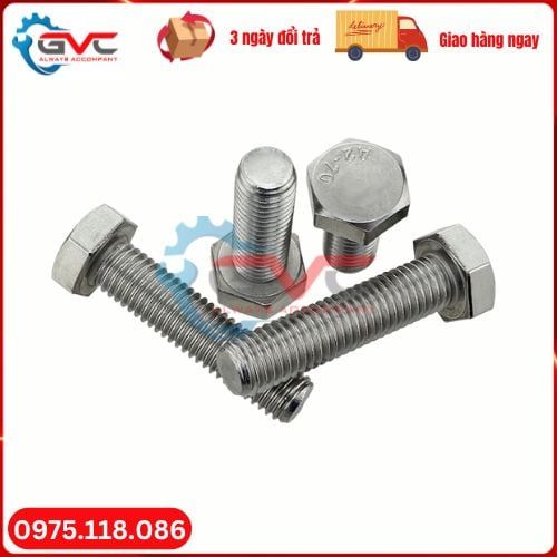 Bu lông đầu lục giác inox 304