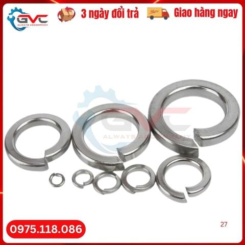 Long Đen vênh Inox 316