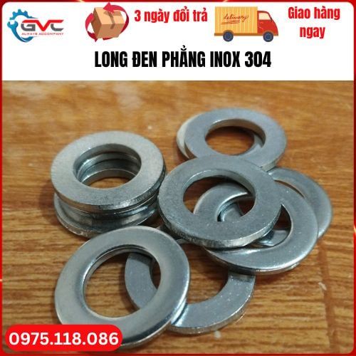 Long đền phẳng inox 304 DIN 125 M8