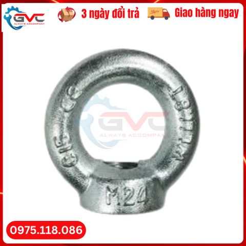 Móc cẩu âm mạ kẽm DIN 580