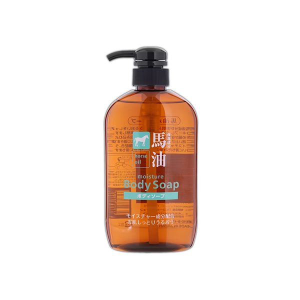  Sữa Tắm Dưỡng Ẩm Chiết Xuất Dầu Ngựa - Horse Oil Moisture Body Soap (600ml) 馬油ボディーソープ600ML 