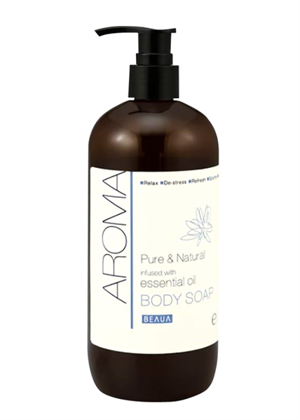  Sữa Tắm Tinh Dầu Thiên Nhiên - Beaua Aroma Pure & Natural Infused With Essential Oil Body Soap (480ml) ビューア アロマ ボディソープ 480ML 