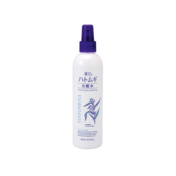  Xịt Khoáng Hatomugi Dưỡng Ẩm Chiết Xuất Ý Dĩ - Hatomugi The Mist Lotion (250ml) 麗白 ハトムギ化粧水 ミストタイプ250ML 