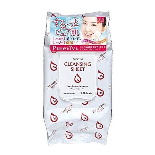  Khăn Tẩy Trang - PUREVIVI Cleansing Sheet (50 TỜ) ピュアヴィヴィ クレンジングシート 50枚入 
