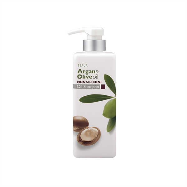  Dầu Gội Olive và Argan Không Chứa Silicone Phục Hồi Hư Tổn - BEAUA Argan & Olive Oil Non Silicone Shampoo (550ml) ビューア アルガンオリーブオイルＳＰ550ML 