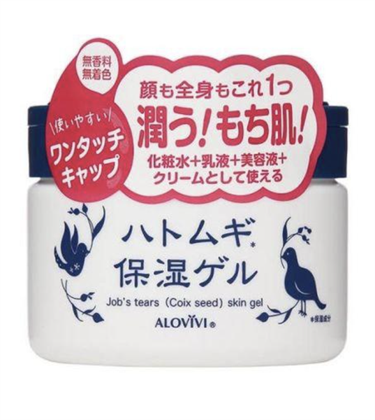  Gel Dưỡng Da Cao Cấp Chiết Xuất Hạt Ý Dĩ – Alovivi Job’s (Coix seed) Tears Skin Gel (180g)アロヴィヴィ ハトムギ保湿ゲル180G 