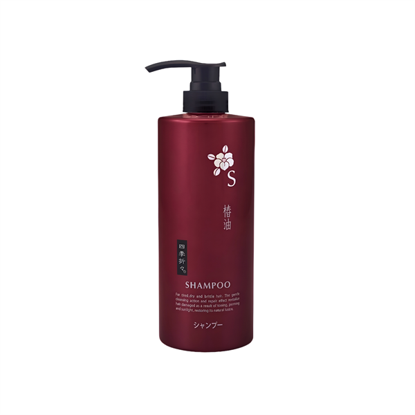  Dầu Gội Dưỡng Ẩm Dầu Hoa Trà - Shikioriori Tsubaki Oil Shampoo (600ml) 四季折々 椿油シャンプーボトル600ML 