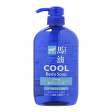  Sữa Tắm Bạc Hà Mát Lạnh Chiết Xuất Dầu Ngựa - Horse Oil Cool Body Soap (600ml) 馬油クールボディソープ600ML 