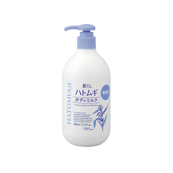  Sữa Dưỡng Thể Hatomugi Dưỡng Ẩm Ban Đêm Không Mùi - Hatomugi The Body Milk Non Smell (400ml) ハトムギボディミルク 無香料 400ML 