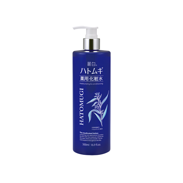  Nước Hoa Hồng Ý Dĩ Dưỡng Ẩm Sâu Cho Da Khô - Hatomugi The Medicated Lotion (500ml) 麗白 ハトムギ薬用化粧水500ML 