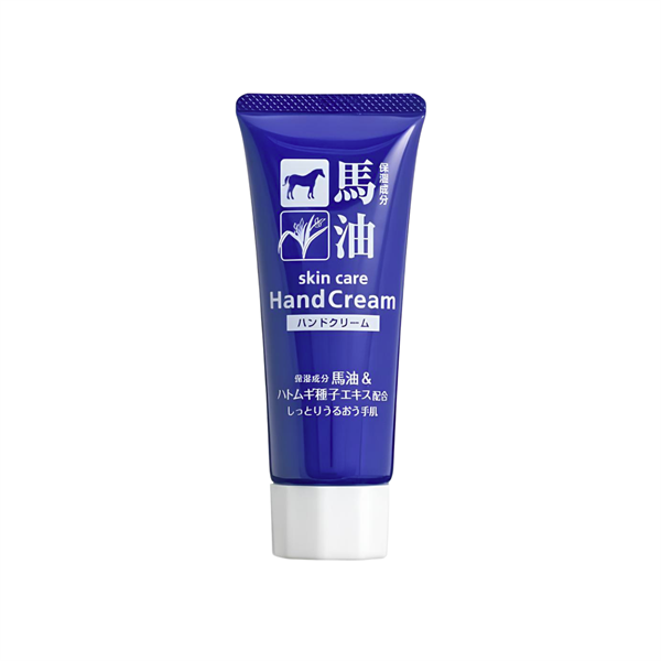  Kem Dưỡng Da Tay Hatomugi Chiết Xuất Ý Dĩ Và Dầu Ngựa - Horse Oil Hatomugi Hand Cream (60g) 馬油＆ハトムギハンドクリーム60G 