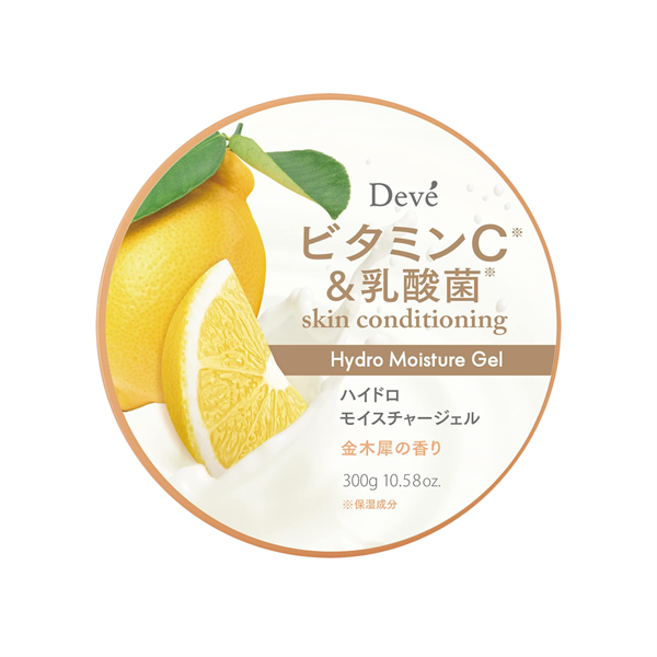  Gel Dưỡng ẩm Deve 5in1 Chiết Xuất Chanh Tươi - Deve Vitamin C & Lactic Acid Hydro Moisture Gel (300g) ディブ ビタミンＣ＆乳酸菌ＨモイスチャーＧ300G 