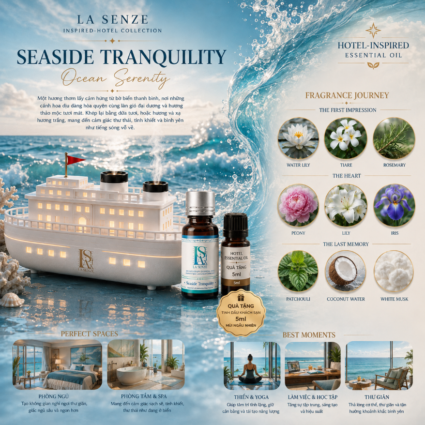  Máy Khuếch Tán Tinh Dầu Du Thuyền LA SENZE Ocean Voyage 