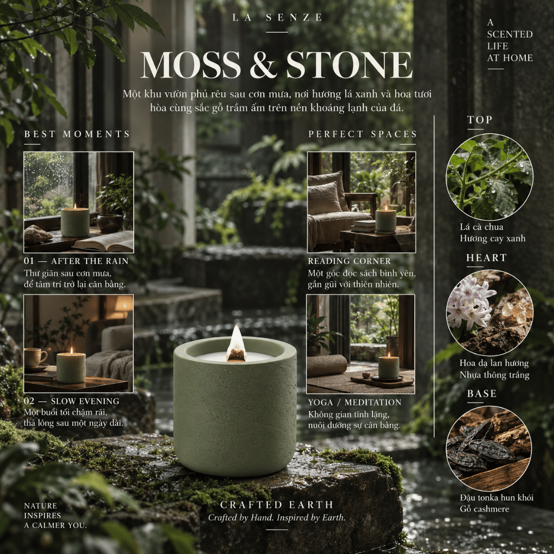  Nến Thơm Nghệ Thuật LA SENZE CRAFTED EARTH 