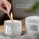  Nến Thơm Nghệ Thuật Moonlit Stone - GERANIUM & LAVENDER 