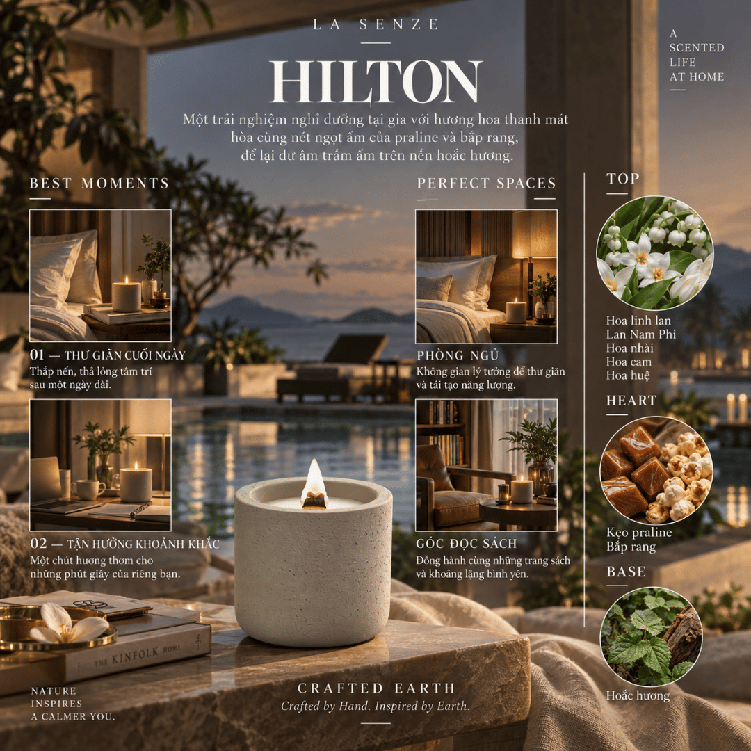  Nến Thơm Nghệ Thuật LA SENZE CRAFTED EARTH 