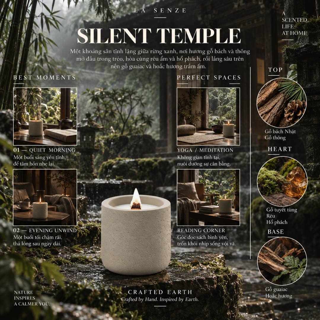  Nến Thơm Nghệ Thuật LA SENZE CRAFTED EARTH 