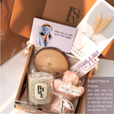  Set Nến Thơm Quà Tặng Phong Cách Furoshiki - LA SENZE Pearl & Silk Grace 
