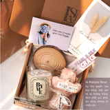  Set Nến Thơm Quà Tặng Phong Cách Furoshiki - LA SENZE Pearl & Silk Grace 