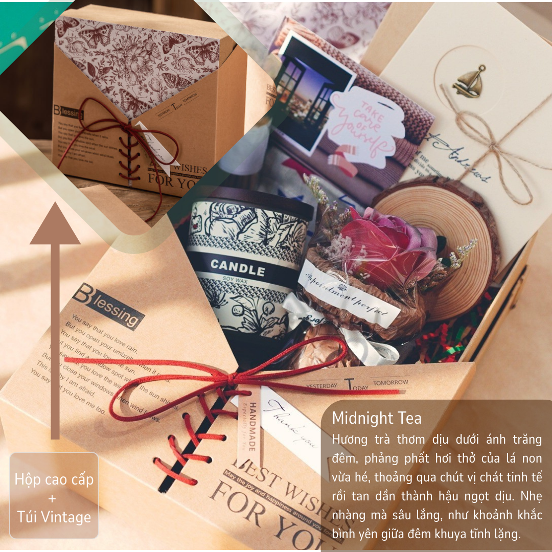  Set Quà Cưới Nến Thơm Thanh Lịch LA SENZE Happy Wedding 