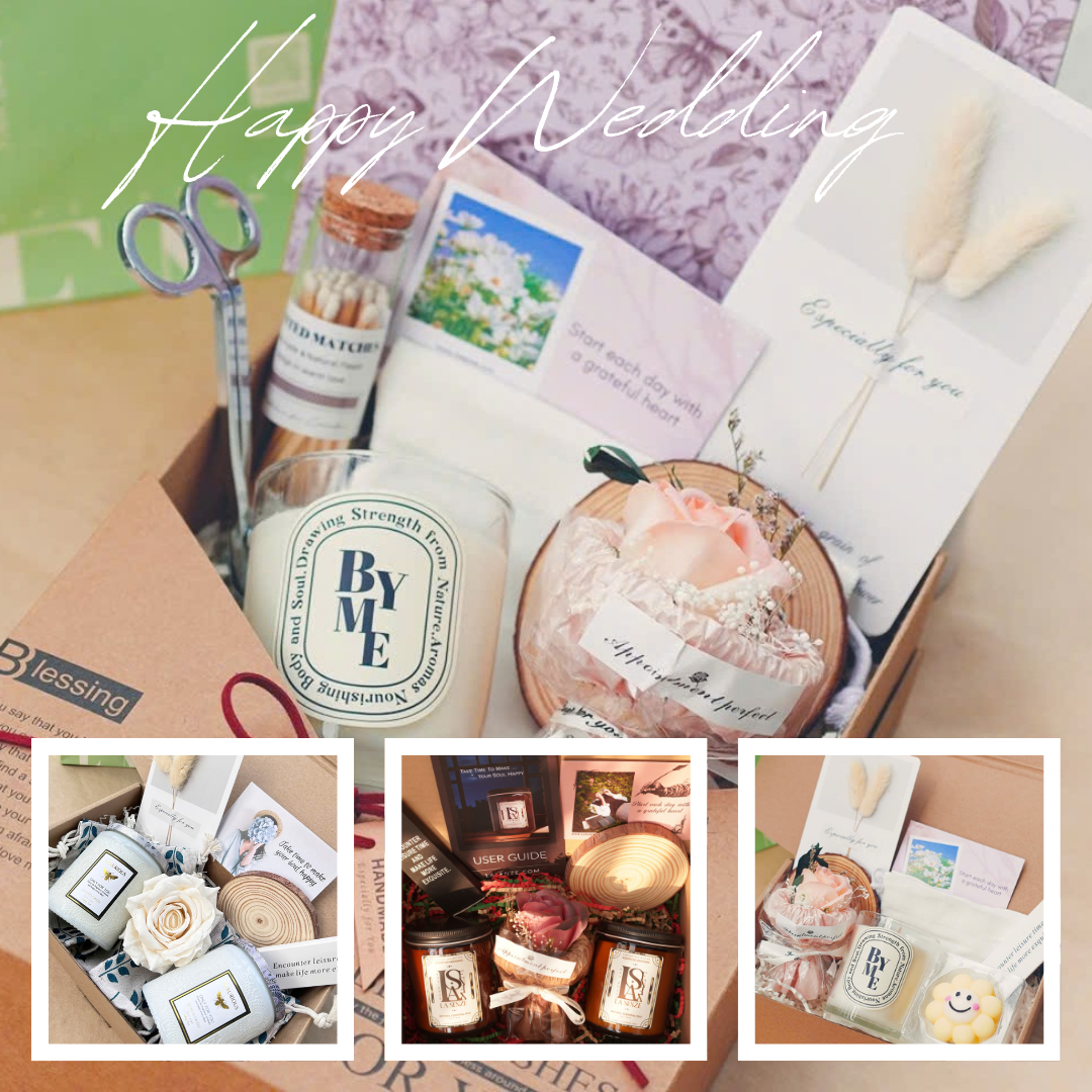  Set Quà Cưới Nến Thơm Thanh Lịch LA SENZE Happy Wedding 